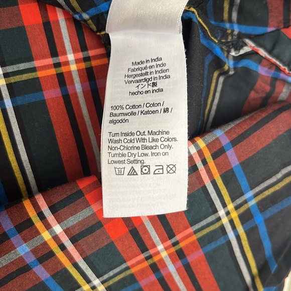 J.Crew Jeweled Button Popover Tunic in Stewart Tartan - Picture 12 of 12